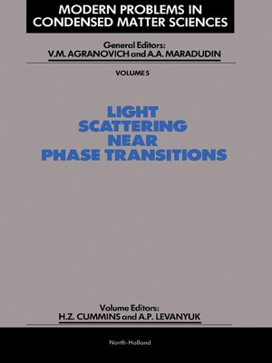cover image of Light Scattering Near Phase Transitions